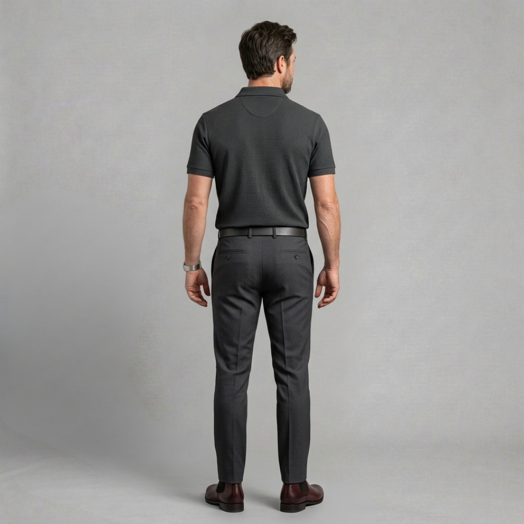 Mason - Textured polo for sharp everyday sophistication