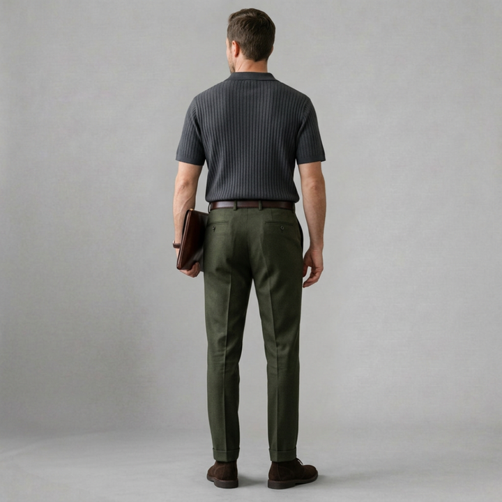 Matteo - Refined ribbed polo for elevated everyday style