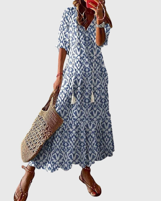 Chloe | Women's Boho Vintage Summer Dress 0