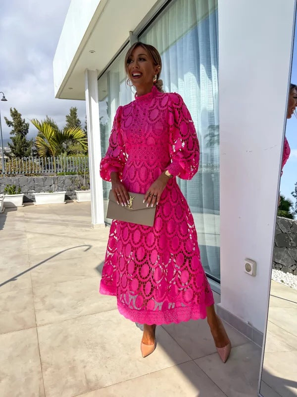 Claire | Women's Lace Collar Dress Elegant Fit 5