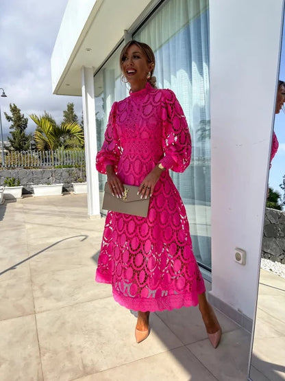 Claire | Women's Lace Collar Dress Elegant Fit 5