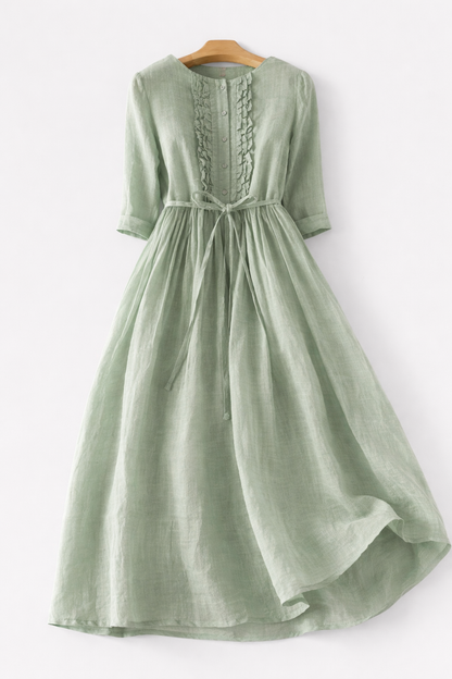 Claire | Women's Midi Dress Adjustable Waist Lightweight 0