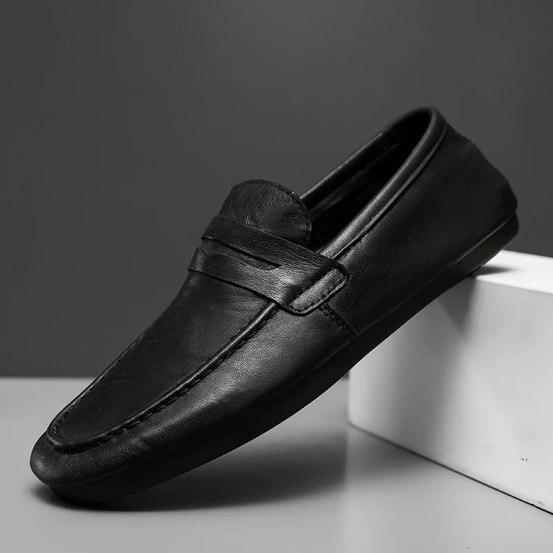Cole | Men's Penny Loafers Brown Classic Design 5