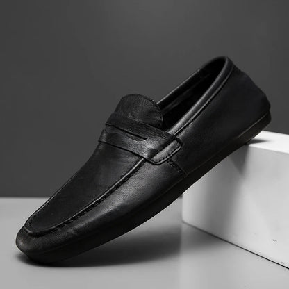 Cole | Men's Penny Loafers Brown Classic Design 5