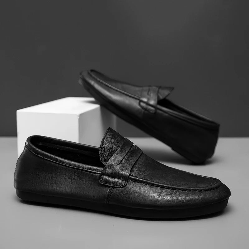 Cole | Men's Penny Loafers Brown Classic Design 6