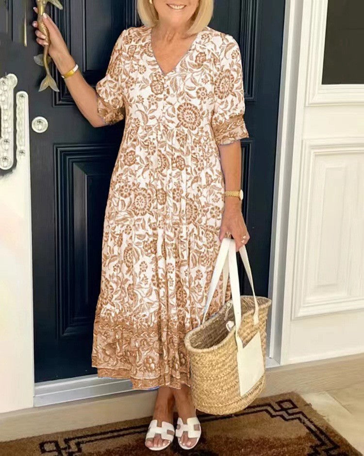 Daisy | Women's Maxi Dress Floral Design 1
