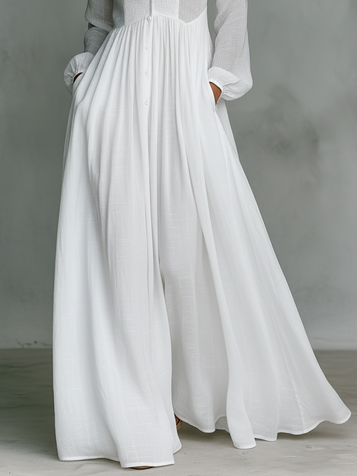 Daisy | Women's Maxi Dress High Collar Patchwork Design 3