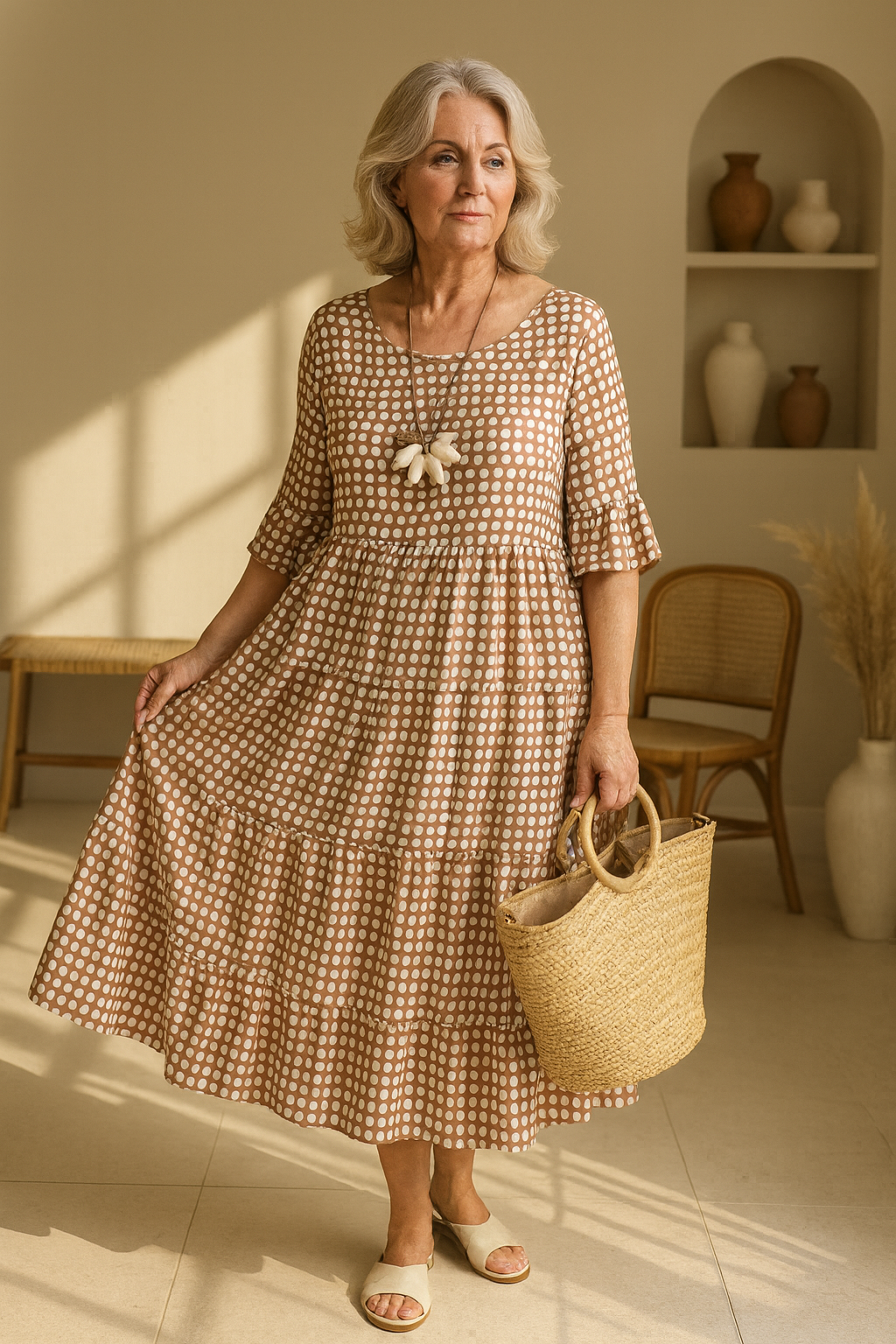 Daisy | Women's Midi Dress Relaxed Fit 0