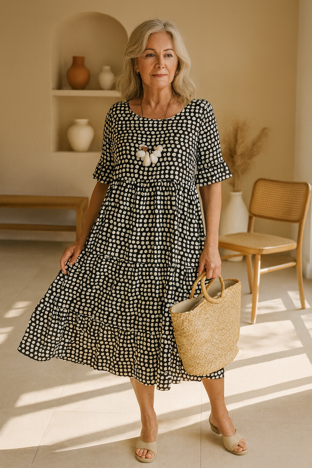 Daisy | Women's Midi Dress Relaxed Fit 2