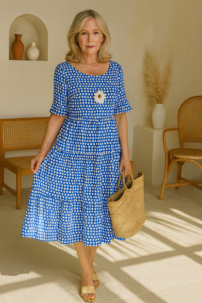Daisy | Women's Midi Dress Relaxed Fit 7