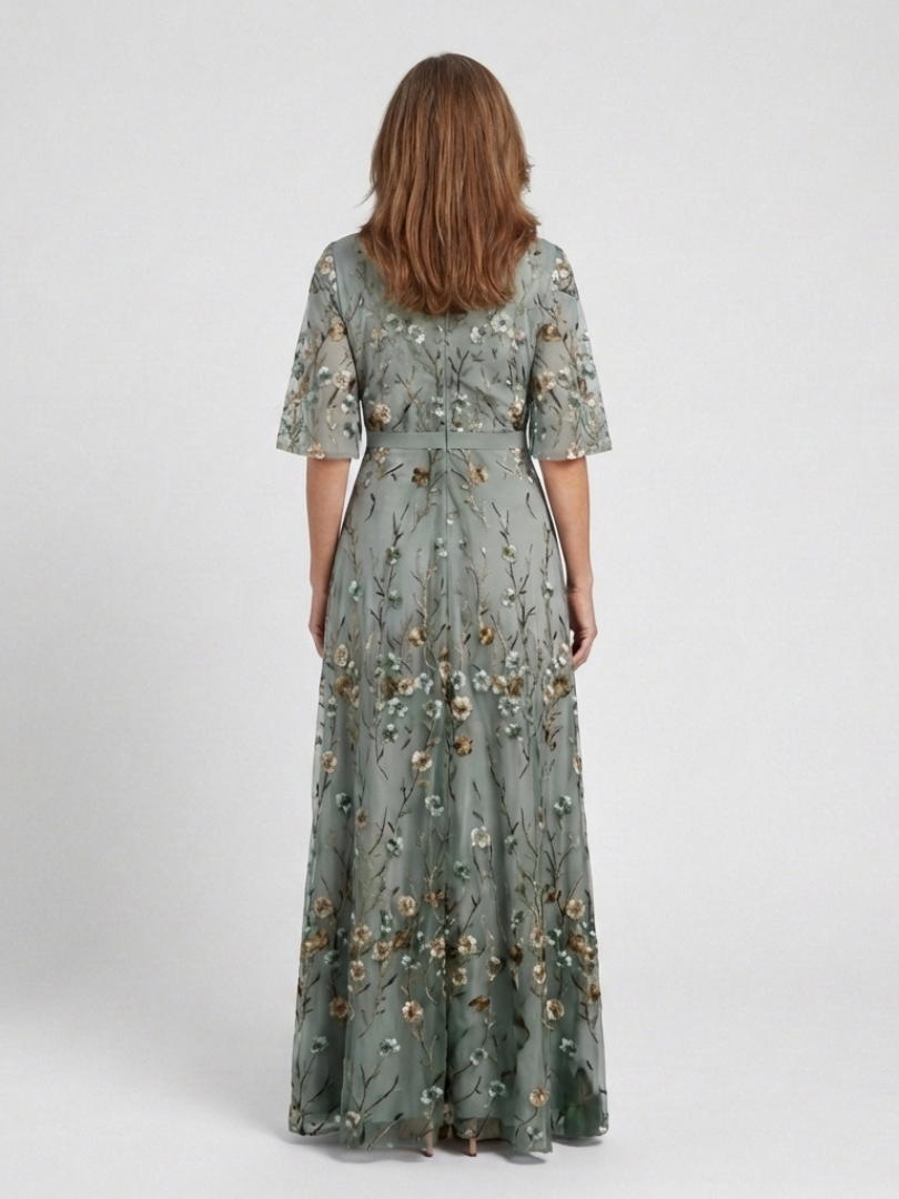 Emma | Women's Floral V Neck Maxi Dress 1