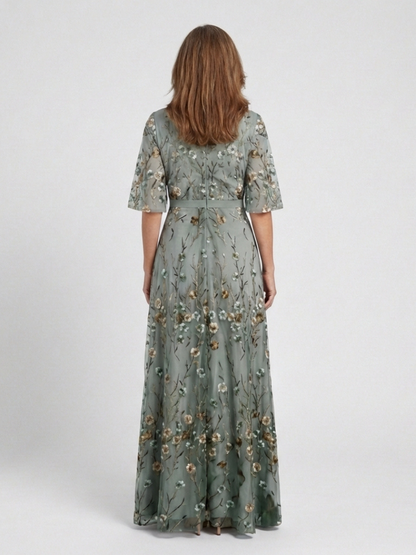 Emma | Women's Floral V Neck Maxi Dress 1