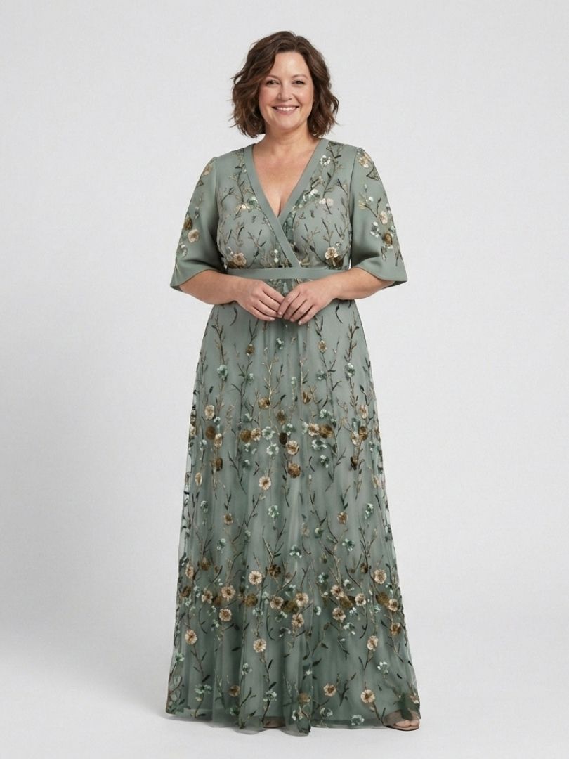 Emma | Women's Floral V Neck Maxi Dress 3