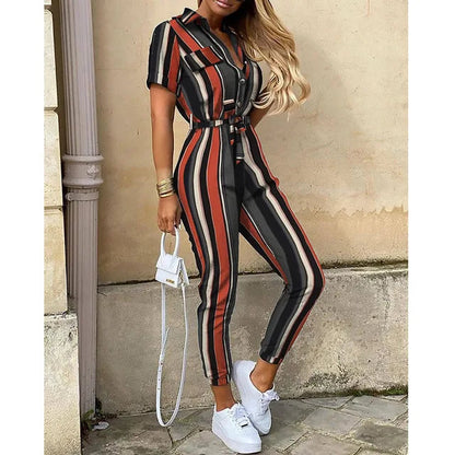 Emma | Women's Tailored Jumpsuit with Button-Up Detail 10