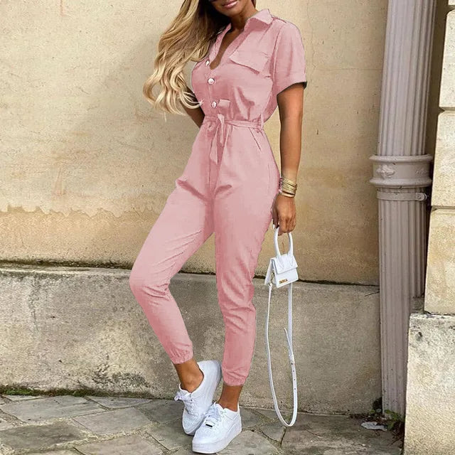 Emma | Women's Tailored Jumpsuit with Button-Up Detail 3