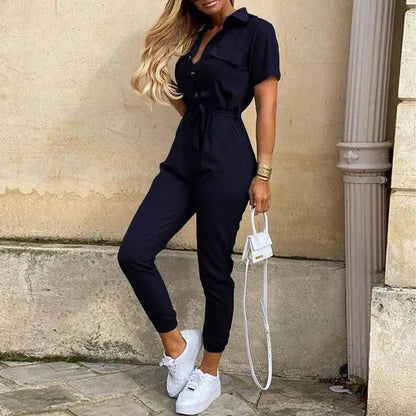 Emma | Women's Tailored Jumpsuit with Button-Up Detail 5