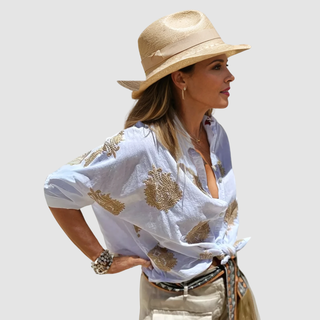 Grace | Women's Chic Print Blouse 0