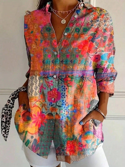 Grace | Women's Colorful Print Blouse 1