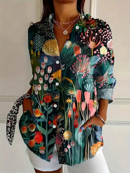 Grace | Women's Colorful Print Blouse 2