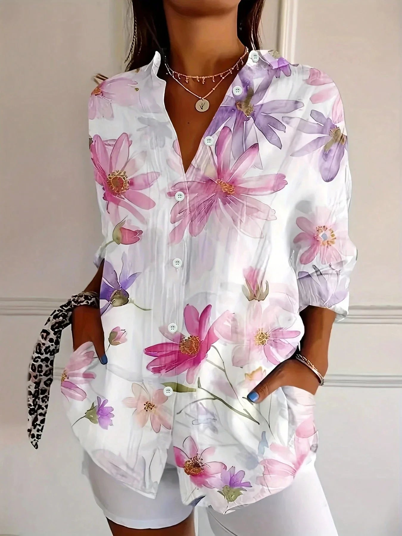 Grace | Women's Colorful Print Blouse 3