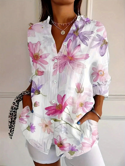 Grace | Women's Colorful Print Blouse 3