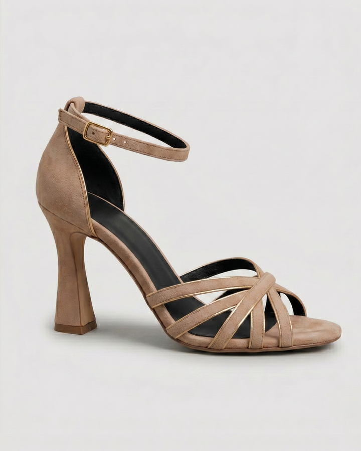 Grace | Women's Heels Open Strap Nude Design 0