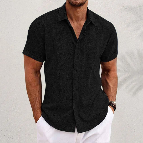 Men's Linen Shirt Short Sleeve