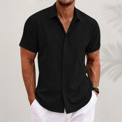Men's Linen Shirt Short Sleeve