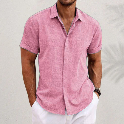 Men's Linen Shirt Short Sleeve