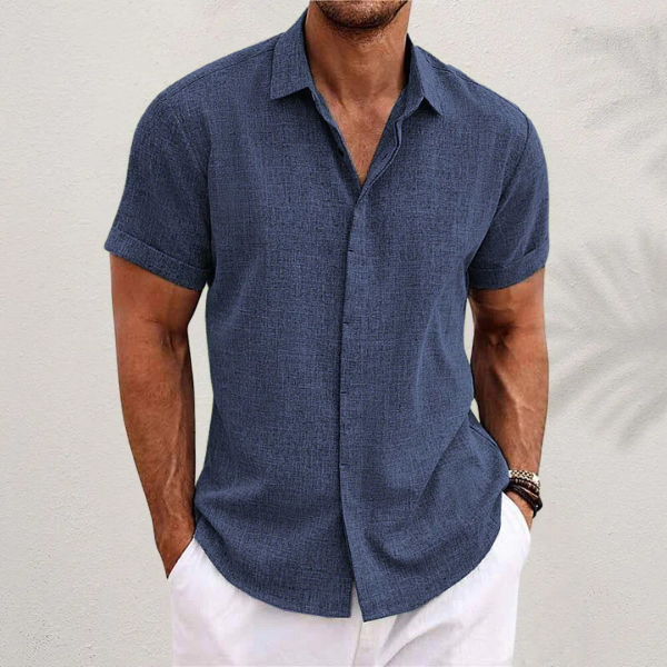 Men's Linen Shirt Short Sleeve