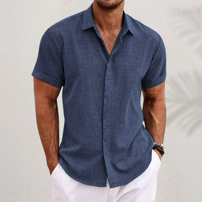 Men's Linen Shirt Short Sleeve