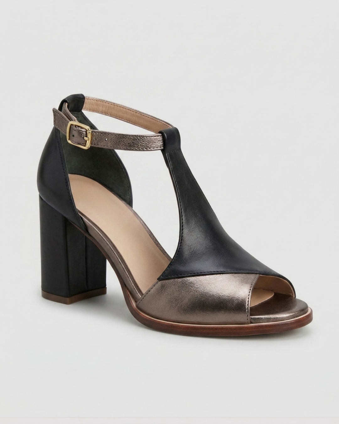 Lily | Women's Black Heels with Ankle Strap 0