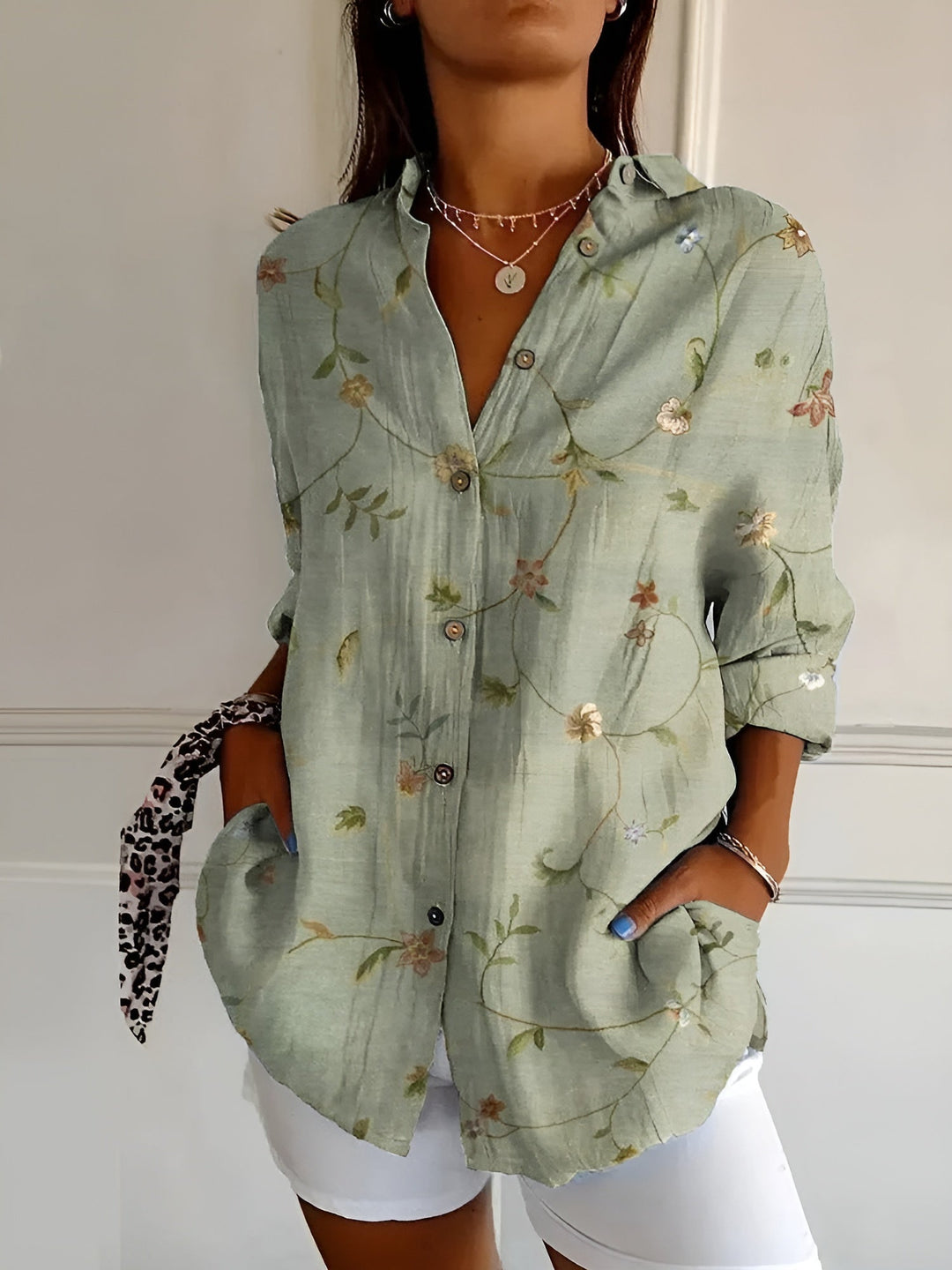 Lily | Women's Blouse with Whimsical Prints 0