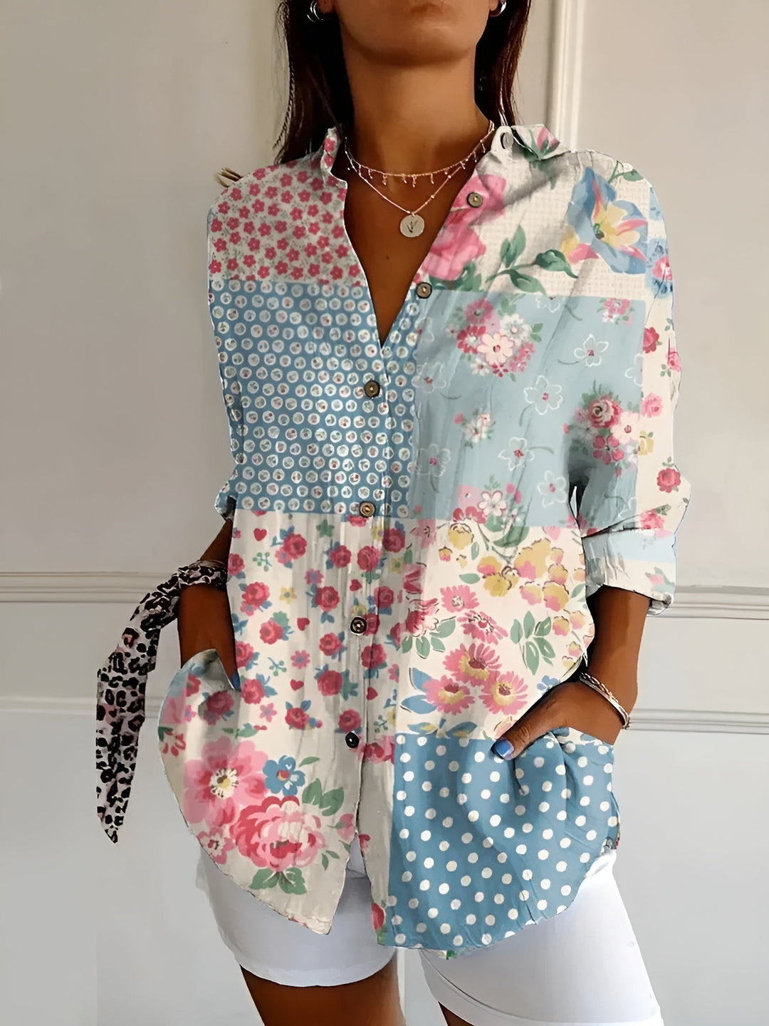 Lily | Women's Blouse with Whimsical Prints 2