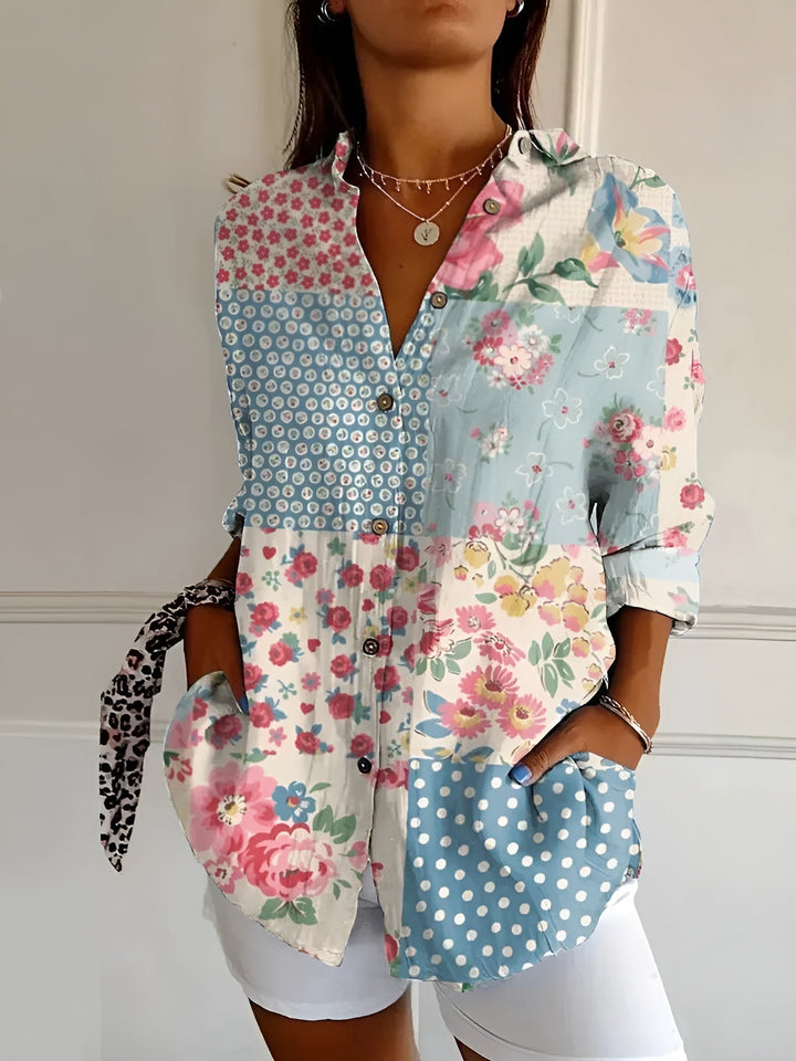 Lily | Women's Blouse with Whimsical Prints 2