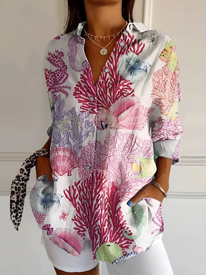 Lily | Women's Blouse with Whimsical Prints 3