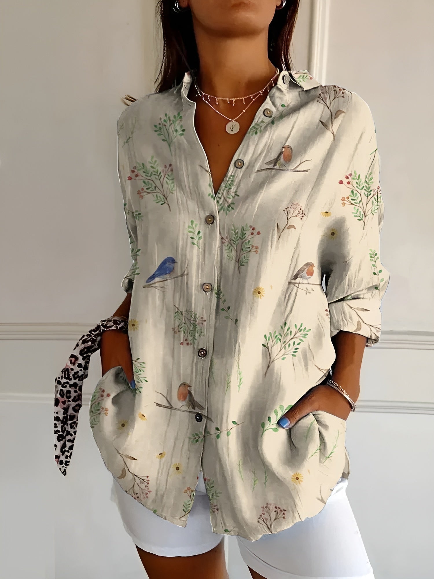 Lily | Women's Blouse with Whimsical Prints 4