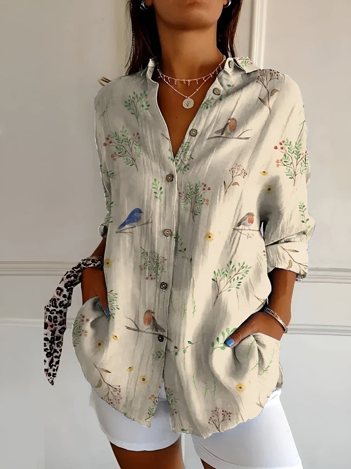 Lily | Women's Blouse with Whimsical Prints 4