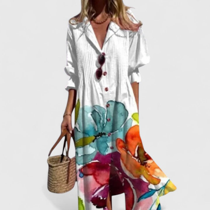 Lily | Women's Boho Dress with Bold Colors 0