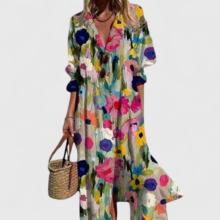 Lily | Women's Boho Dress with Bold Colors 2