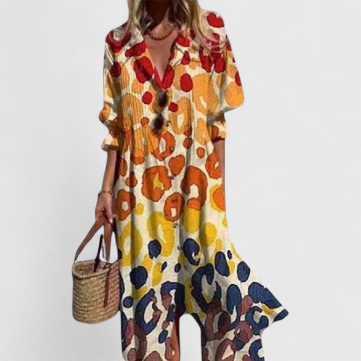 Lily | Women's Boho Dress with Bold Colors 3