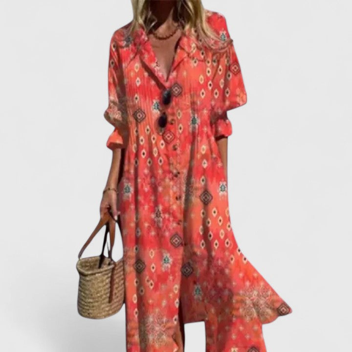 Lily | Women's Boho Dress with Bold Colors 5