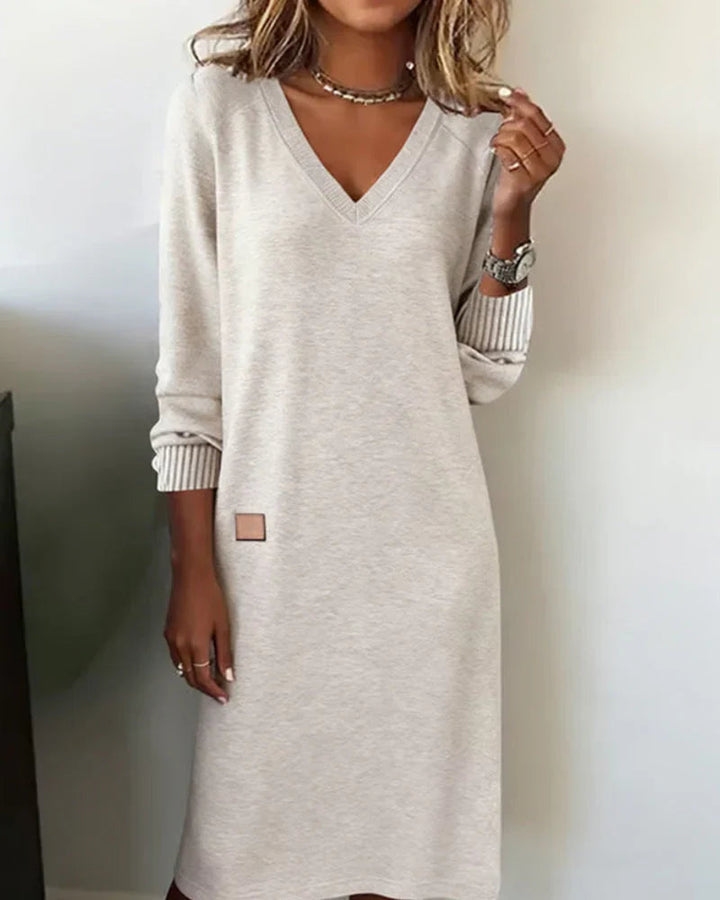 Lily | Women's Cozy V-Neck Dress 0