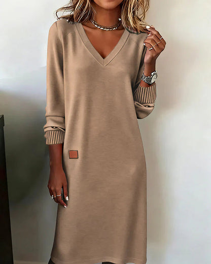 Lily | Women's Cozy V-Neck Dress 1