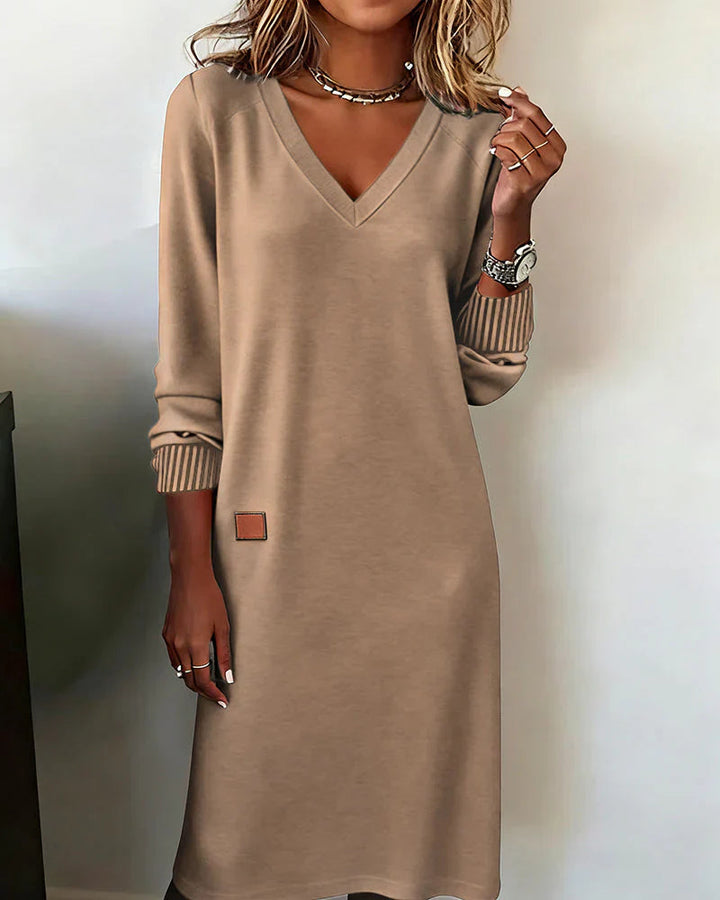 Lily | Women's Cozy V-Neck Dress 1