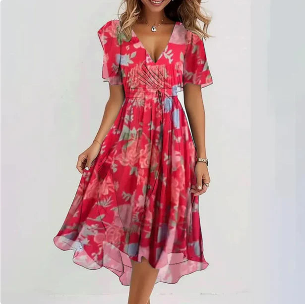 Lily | Women's Floral Wrap Dress V-Neck 2