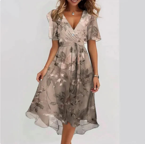 Lily | Women's Floral Wrap Dress V-Neck 3
