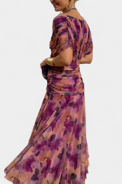 Lily | Women's Long Floral Maxi Dress V-Neck 4