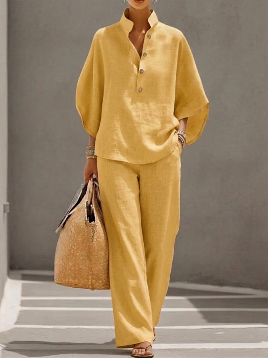 Lily | Women's Loungewear Two Piece Set with Batwing Sleeves 6