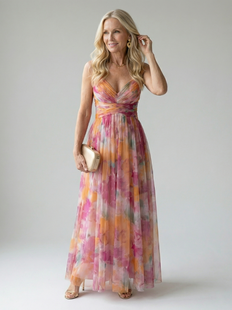 Lily | Women's Maxi Dress with Wrap Bodice 0